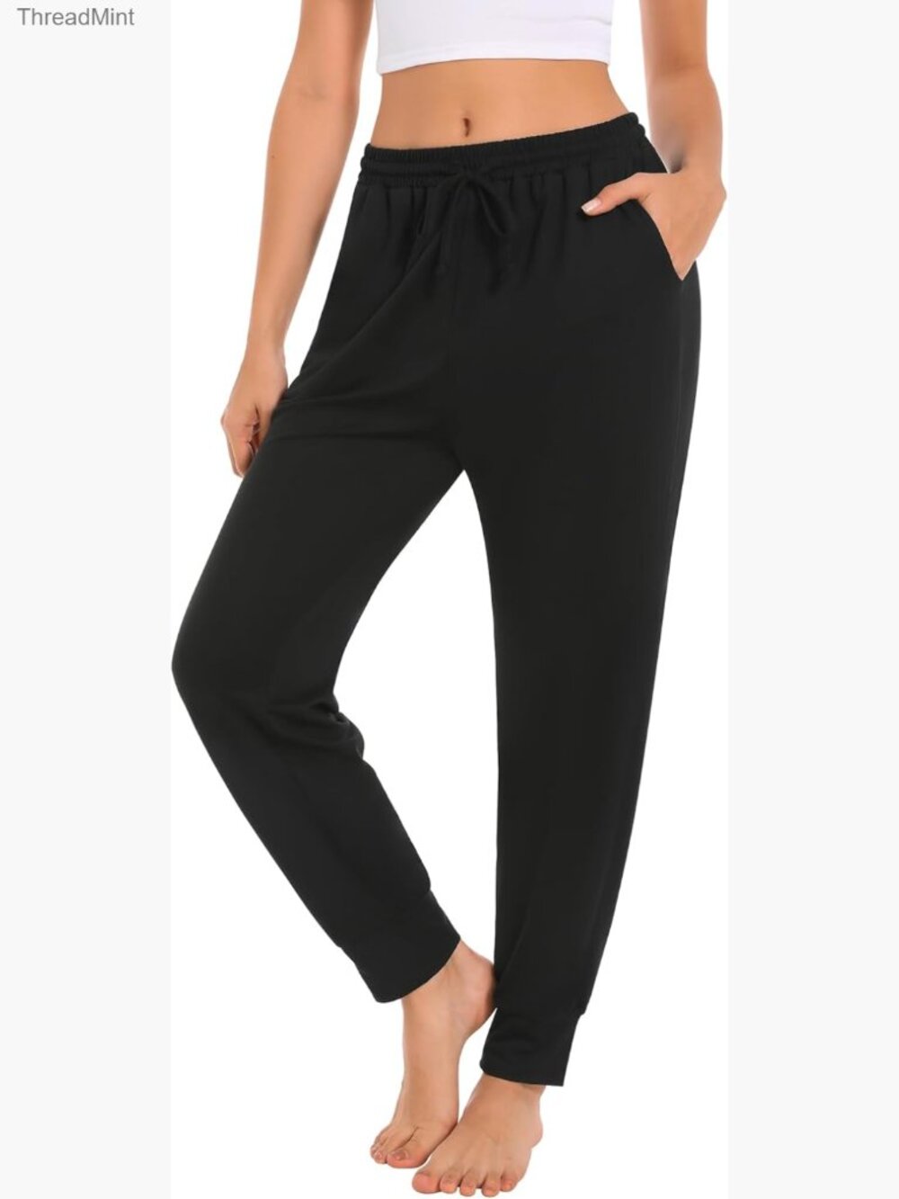 High Waisted Wide Leg Yoga Pants with Pockets for Women